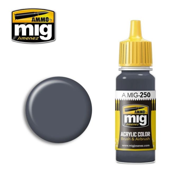 ACRYLIC COLOR NIGHT BLUE GREY 17ML ALT. MIG20104 ** A.MIG-0250