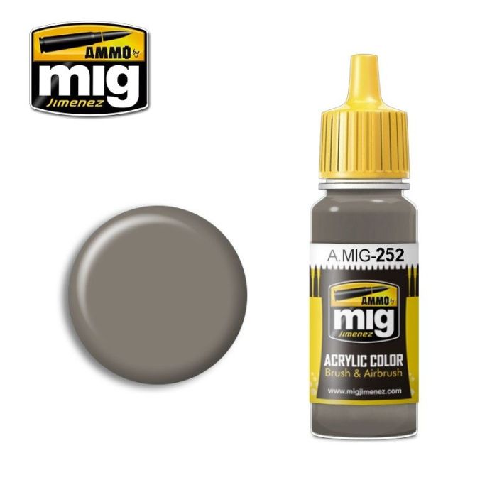 ACRYLIC COLOR GREY BROWN AMT-1 JAR 17ML A.MIG-0252