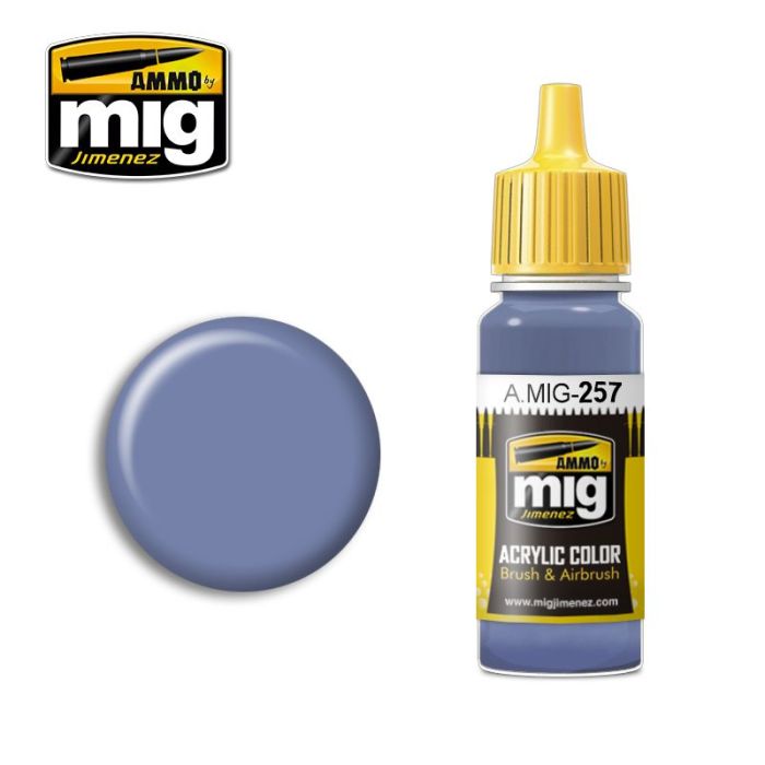 ACRYLIC COLOR AZURE BLUE JAR 17ML** A.MIG-0257