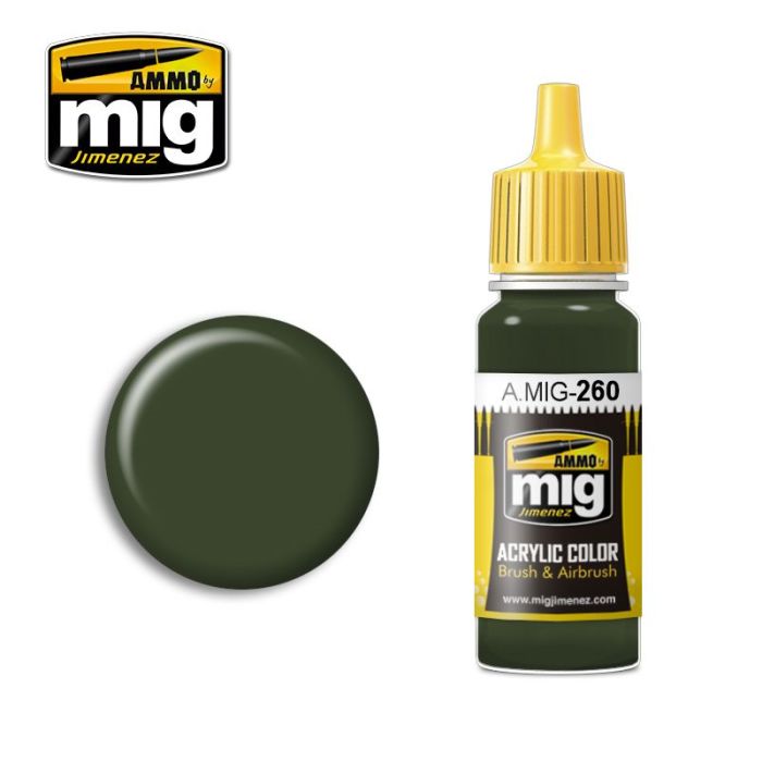 ACRYLIC COLOR IJA KAWASAKI GREEN 17 ML** A.MIG-0260