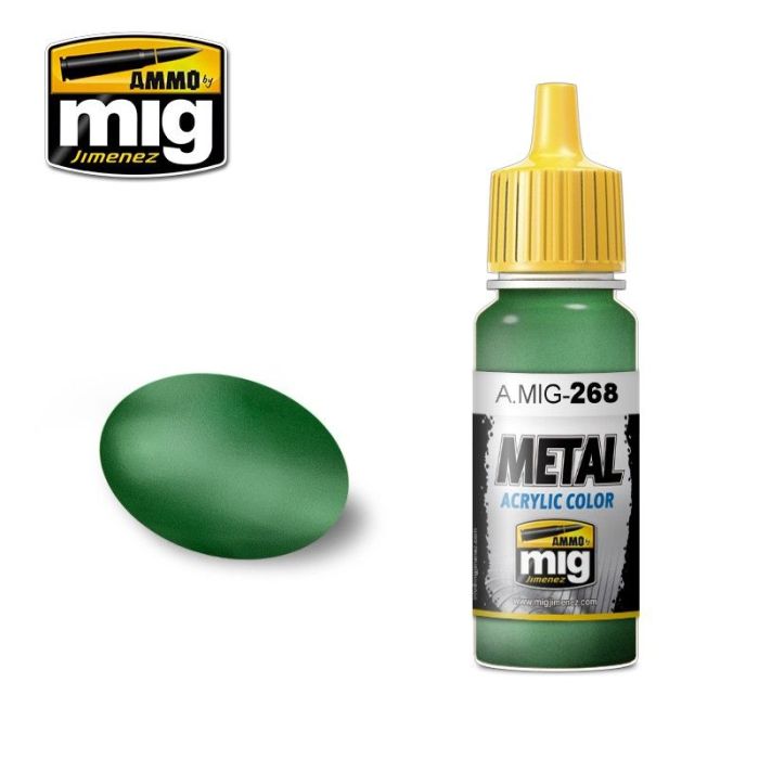 ACRYLIC COLOR AOTAKE GREEN JAR 17ML ALT. MIG20175 ** A.MIG-0268
