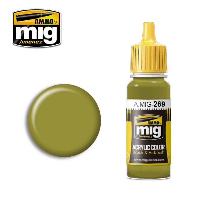 ACRYLIC COLOR NAKAJIMA INTERIOR GREEN JAR 17ML** A.MIG-0269