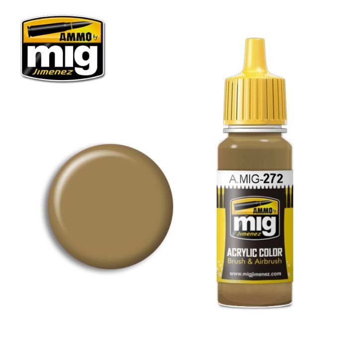 ACRYLIC COLOR GIALLO MIMETICO 4 JAR 17ML A.MIG-0272