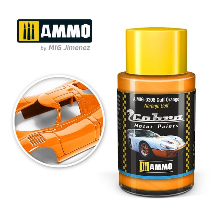 COBRA MOTOR PAINTS GULF ORANGE 30 ML A.MIG-0308