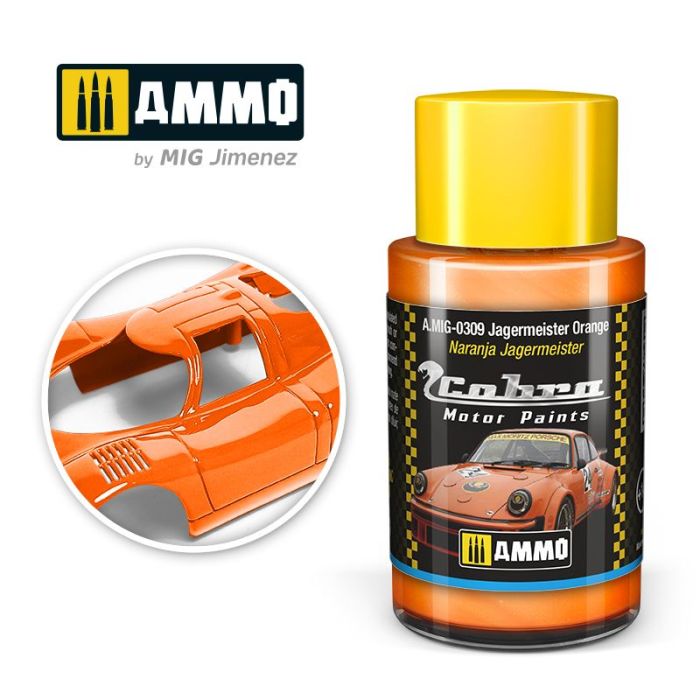 COBRA MOTOR PAINTS JAGERMEISTER ORANGE 30 ML A.MIG-0309