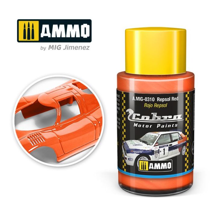 COBRA MOTOR PAINTS REPSOL RED 30 ML A.MIG-0310