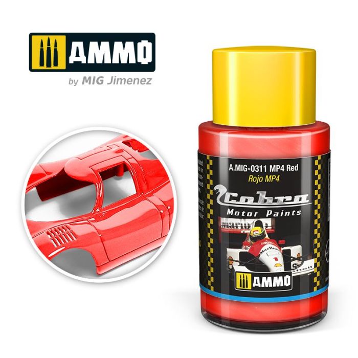 COBRA MOTOR PAINTS MP4 RED 30 ML A.MIG-0311