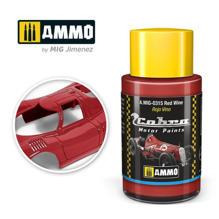 COBRA MOTOR PAINTS RED WINE 30 ML A.MIG-0315