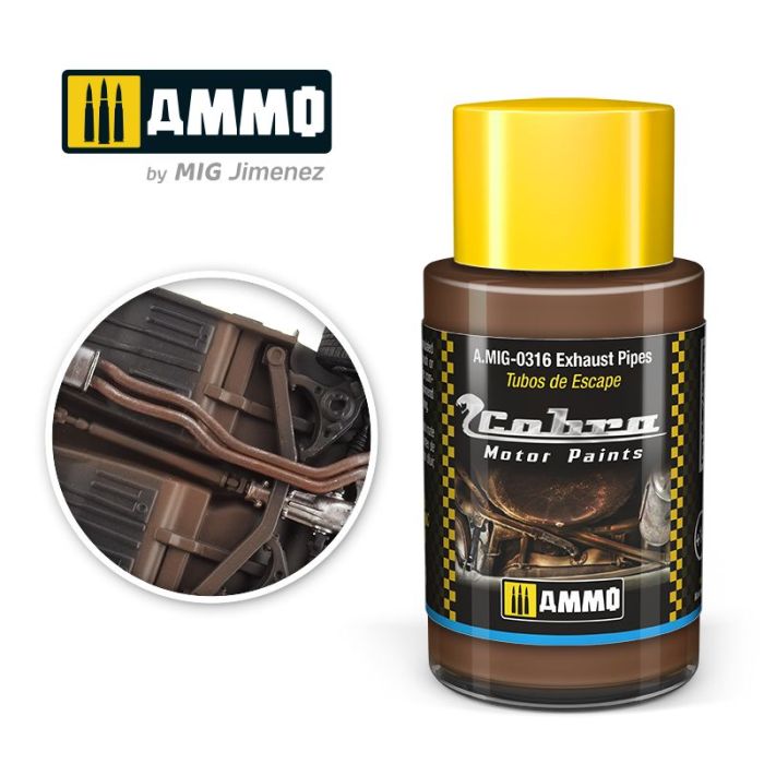 COBRA MOTOR PAINTS EXHAUST PIPES 30 ML A.MIG-0316