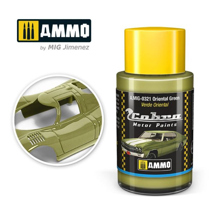 COBRA MOTOR PAINTS ORIENTAL GREEN 30 ML A.MIG-0321