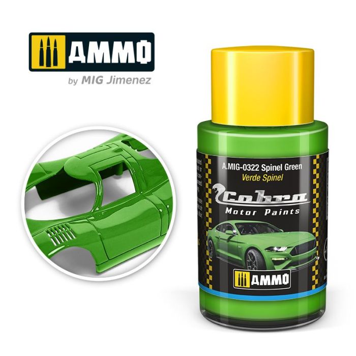 COBRA MOTOR PAINTS SPINEL GREEN 30 ML A.MIG-0322