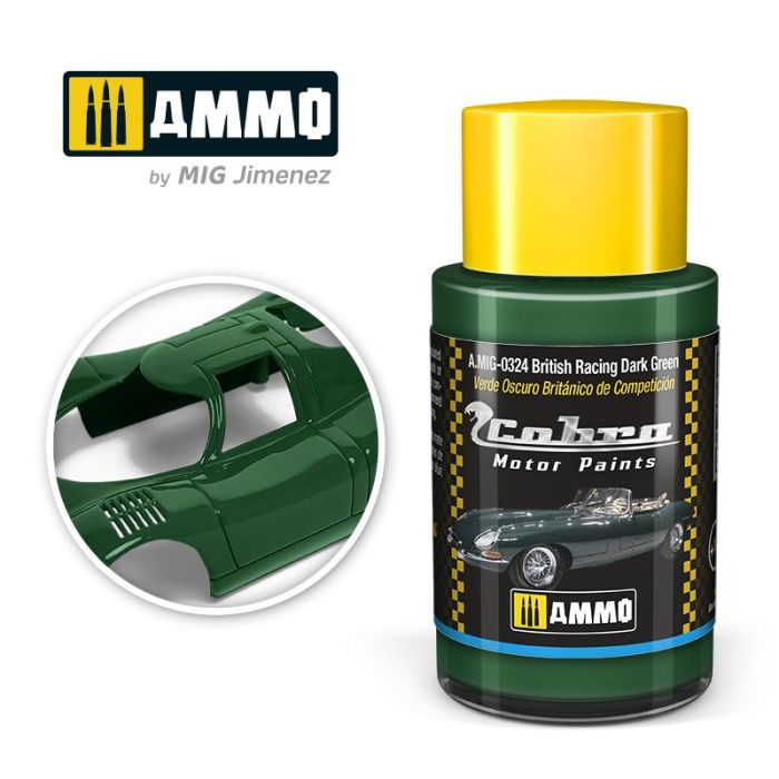 COBRA MOTOR PAINTS BRITISH RACING DARK GREEN 30 ML A.MIG-0324
