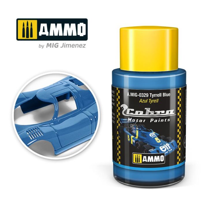 COBRA MOTOR PAINTS TYRRELL BLUE 30 ML A.MIG-0329