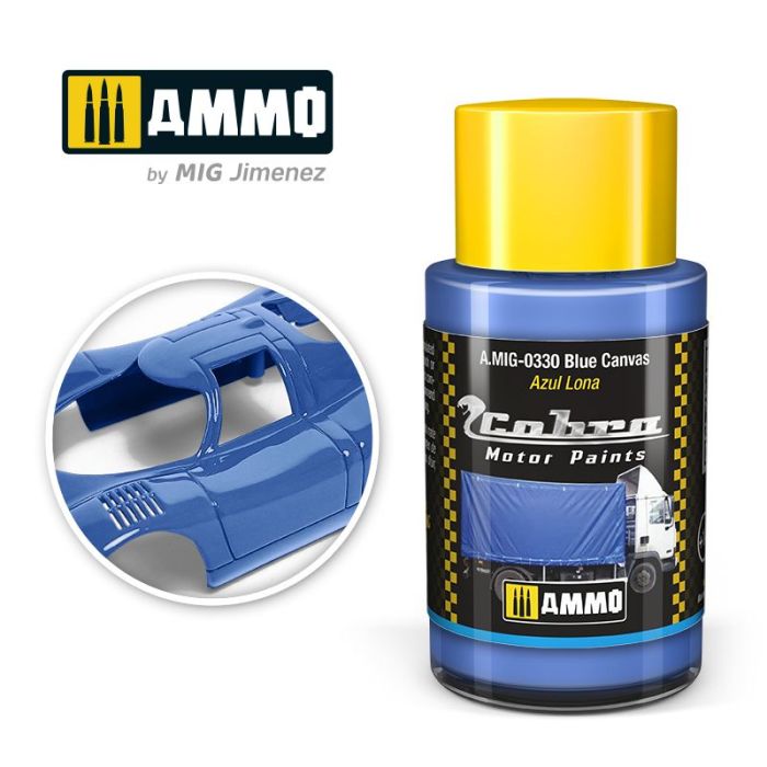 COBRA MOTOR PAINTS BLUE CANVAS 30 ML A.MIG-0330