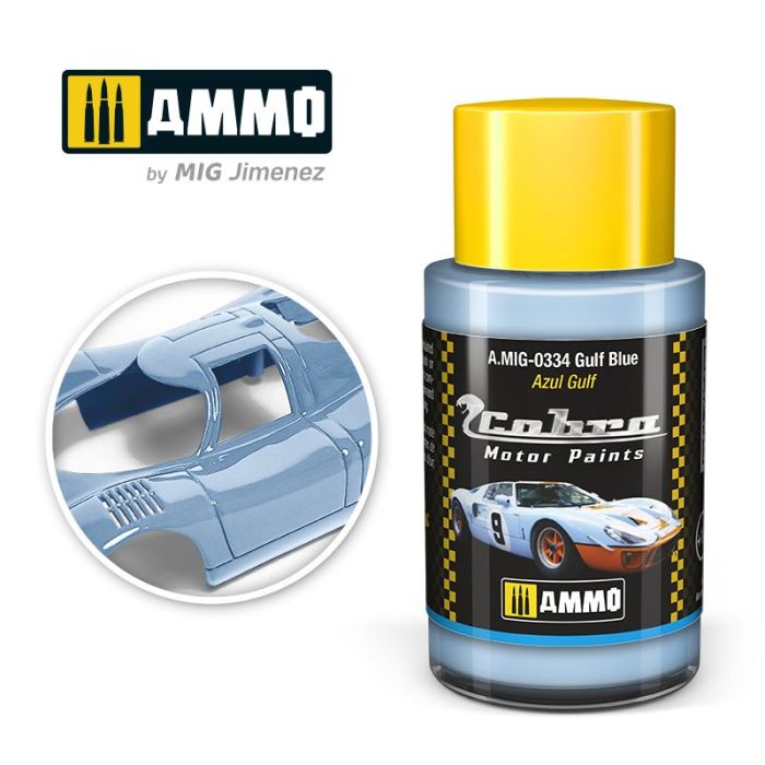 COBRA MOTOR PAINTS GULF BLUE 30 ML A.MIG-0334