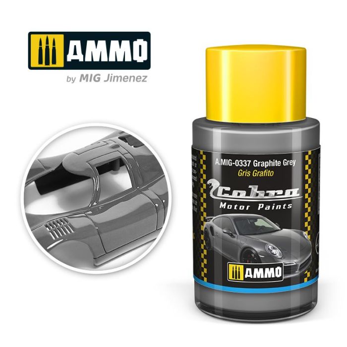 COBRA MOTOR PAINTS GRAPHITE GREY 30 ML A.MIG-0337