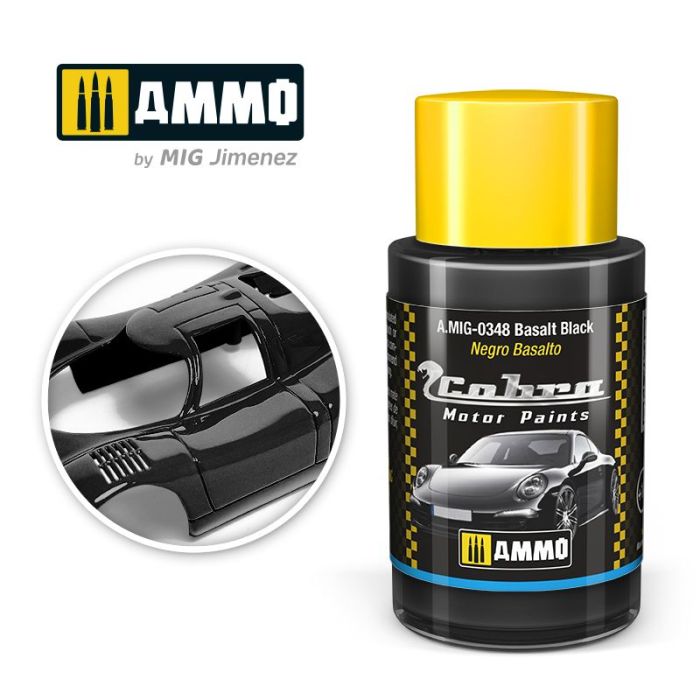COBRA MOTOR PAINTS BASALT BLACK 30 ML A.MIG-0348
