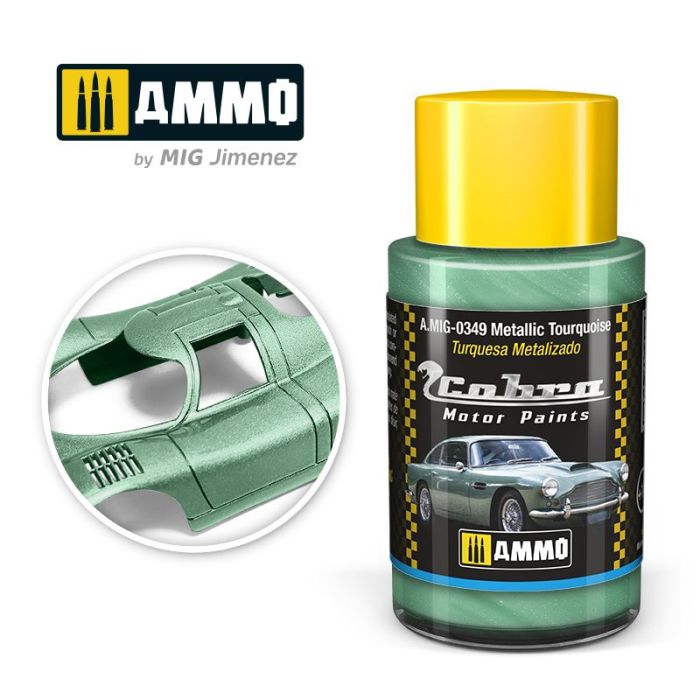 COBRA MOTOR PAINTS METALLIC TOURQUOISE 30 ML A.MIG-0349
