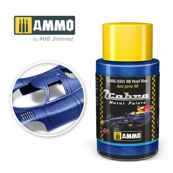 COBRA MOTOR PAINTS RB PEARL BLUE 30 ML A.MIG-0351