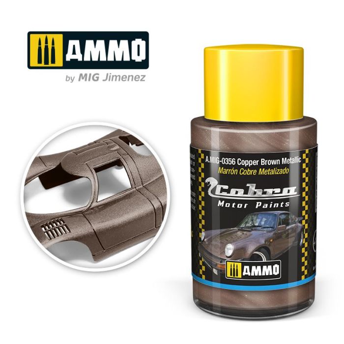 COBRA MOTOR PAINTS COPPER BROWN METALLIC 30 ML A.MIG-0356