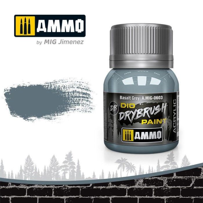 DRYBRUSH BASALT GREY JAR 40ML A.MIG-0603