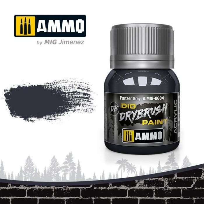 DRYBRUSH PANZER GREY JAR 40ML A.MIG-0604