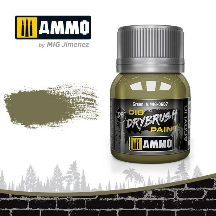 DRYBRUSH GREEN JAR 40ML A.MIG-0607