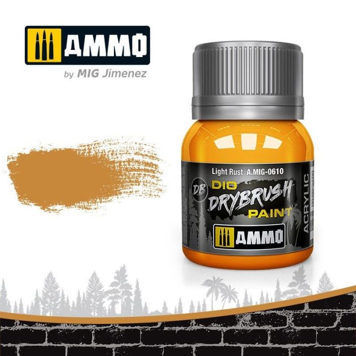 DRYBRUSH LIGHT RUST JAR 40ML A.MIG-0610