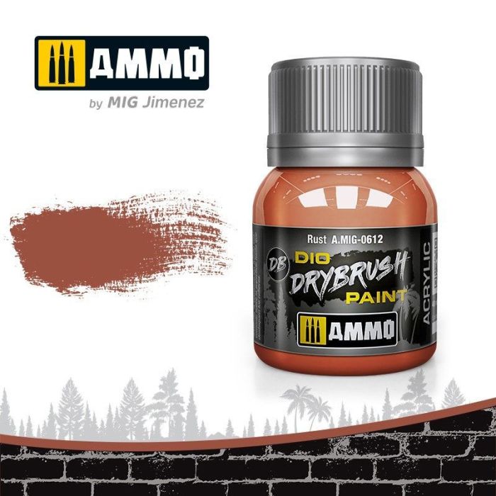 DRYBRUSH RUST JAR 40ML A.MIG-0612