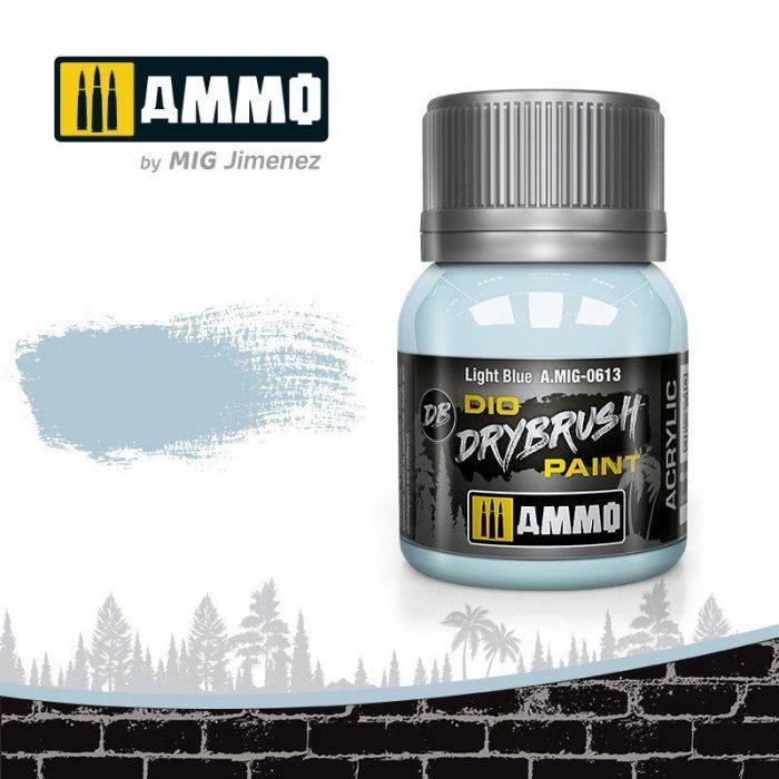 DRYBRUSH LIGHT BLUE JAR 40ML A.MIG-0613