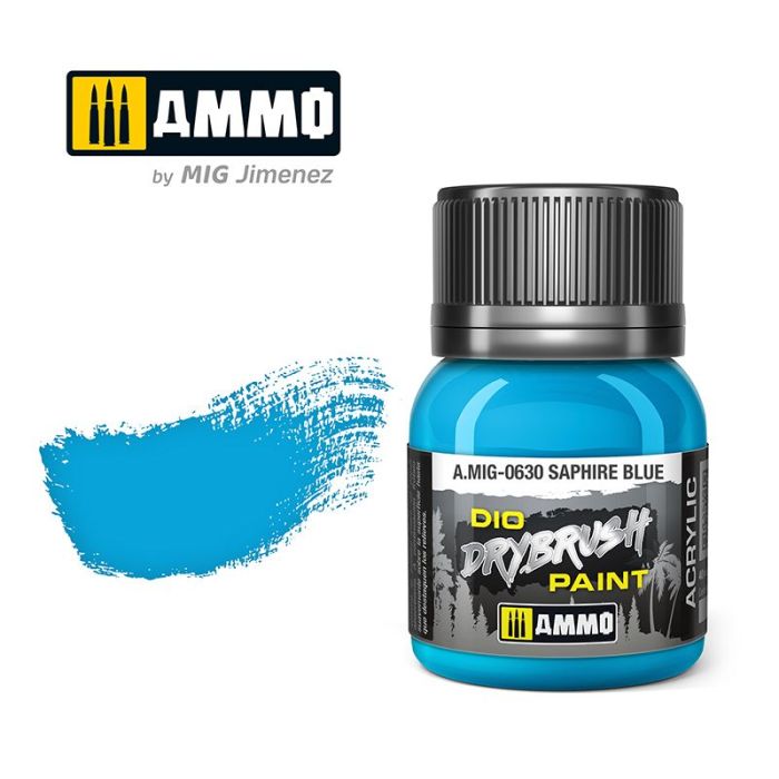 DRYBRUSH SAPHIRE BLUE JAR 40ML A.MIG-0630
