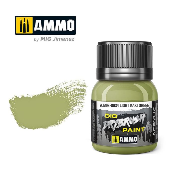 DRYBRUSH LIGHT KAKI GREEN JAR 40ML A.MIG-0634