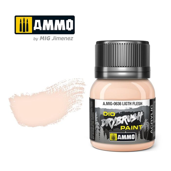 DRYBRUSH LIGHT FLESH JAR 40ML A.MIG-0636