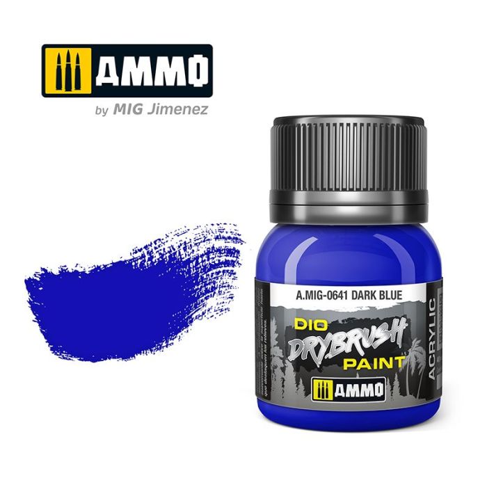 DRYBRUSH DARK BLUE JAR 40ML A.MIG-0641