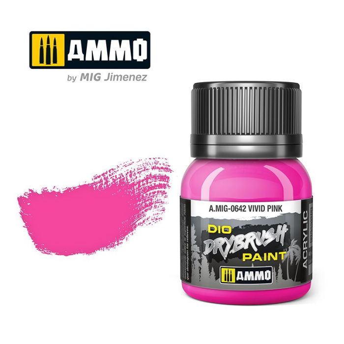 DRYBRUSH VIVID PINK JAR 40ML A.MIG-0642