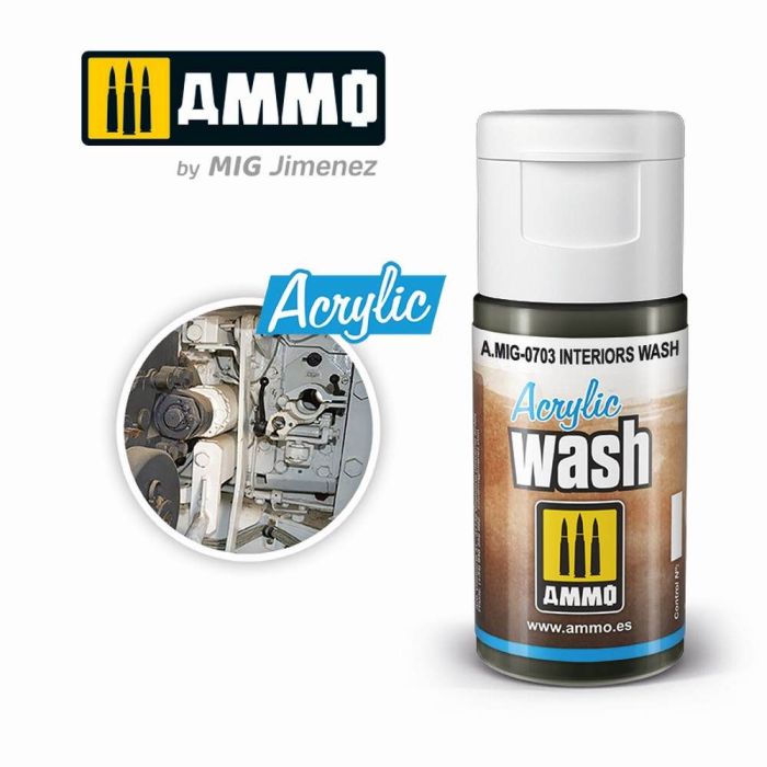 ACRYLIC WASH INTERIORS WASH JAR 15 ML A.MIG-0703