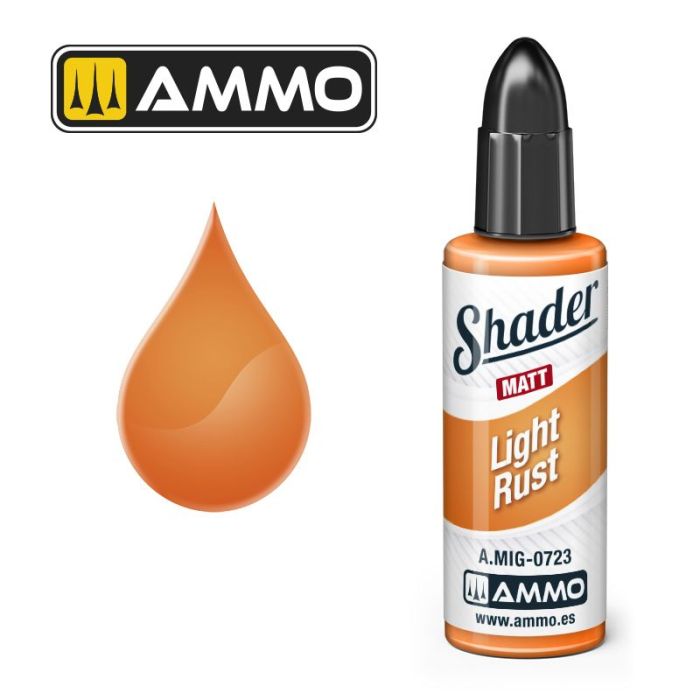 SHADER MATT LIGHT RUST JAR 10ML A.MIG-0723