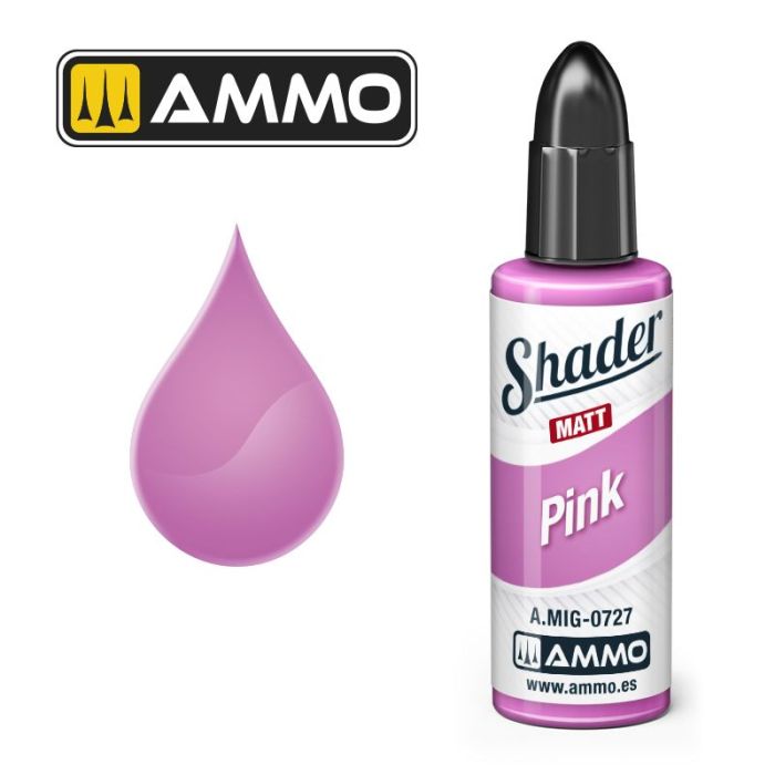 SHADER MATT PINK JAR 10ML A.MIG-0727