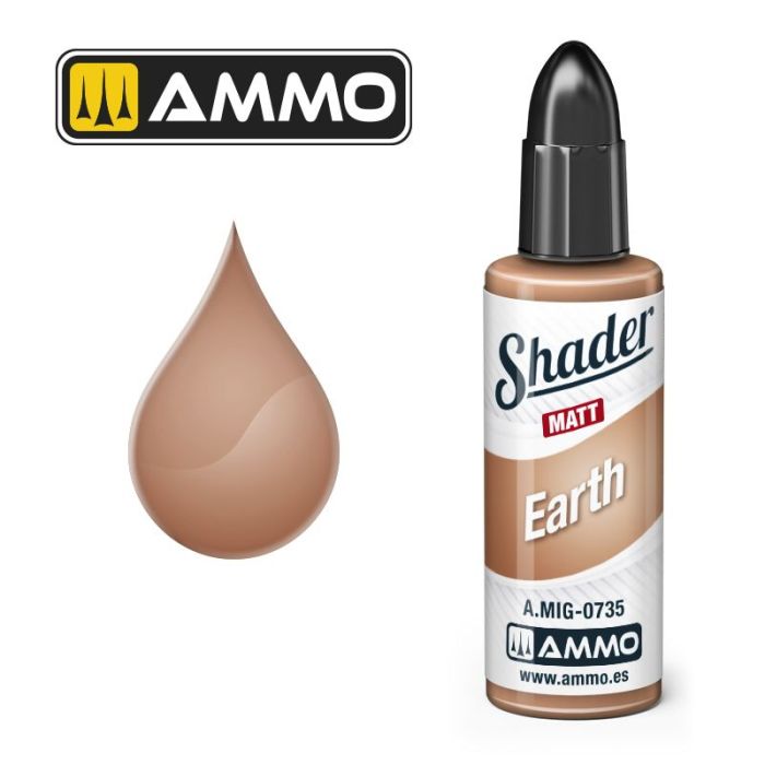 SHADER MATT EARTH JAR 10ML A.MIG-0735