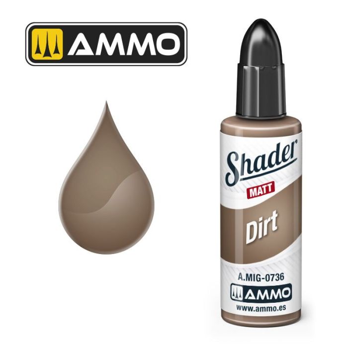 SHADER MATT DIRT JAR 10ML A.MIG-0736