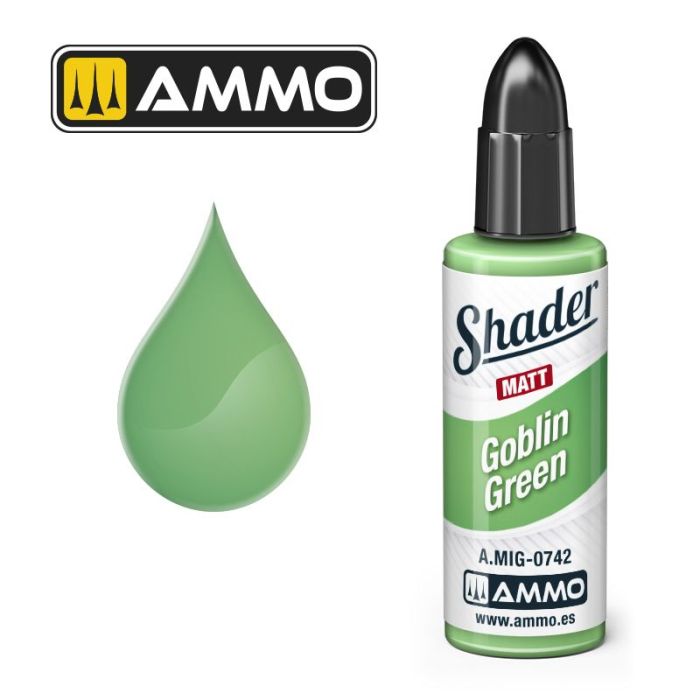 SHADER MATT GOBLIN GREEN JAR 10ML A.MIG-0742