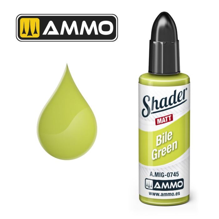 SHADER MATT BILE GREEN JAR 10ML A.MIG-0745