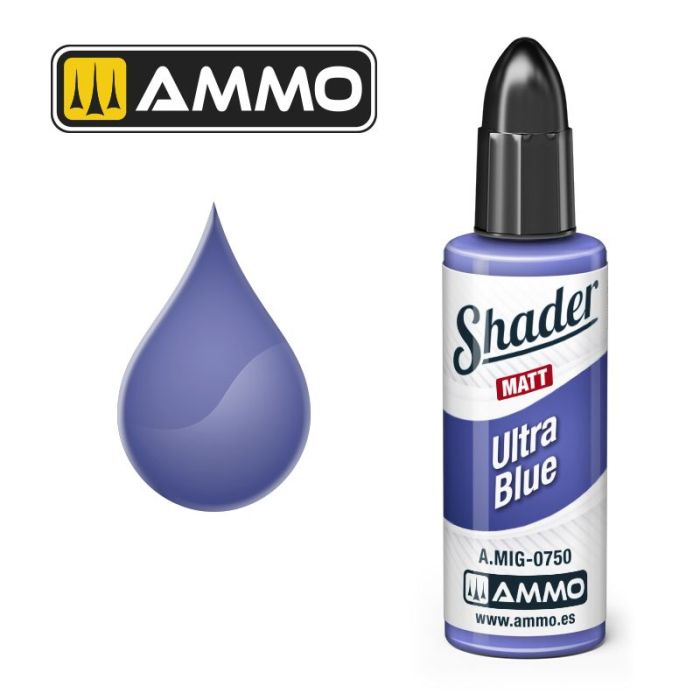 SHADER MATT ULTRA BLUE JAR 10ML A.MIG-0750
