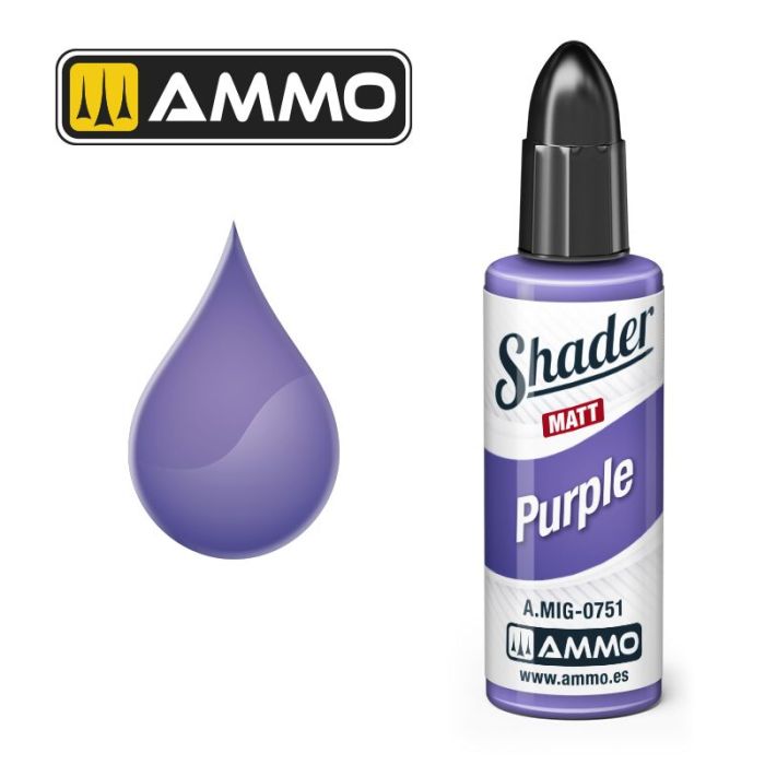 SHADER MATT PURPLE JAR 10ML A.MIG-0751