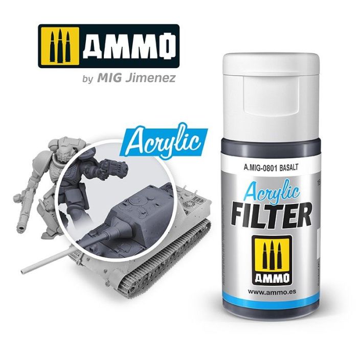 ACRYLIC FILTER BASALT JAR 15 ML A.MIG-0801