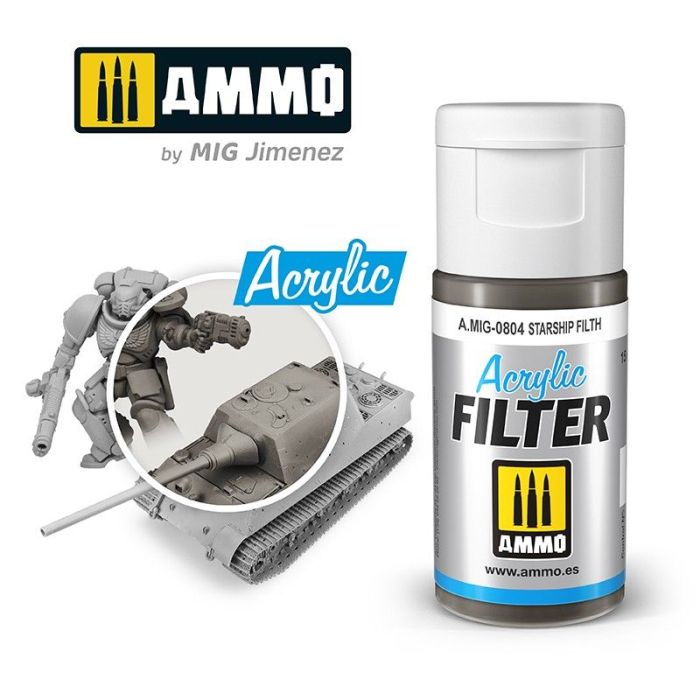 ACRYLIC FILTER STARSHIP FILT JAR 15 ML A.MIG-0804