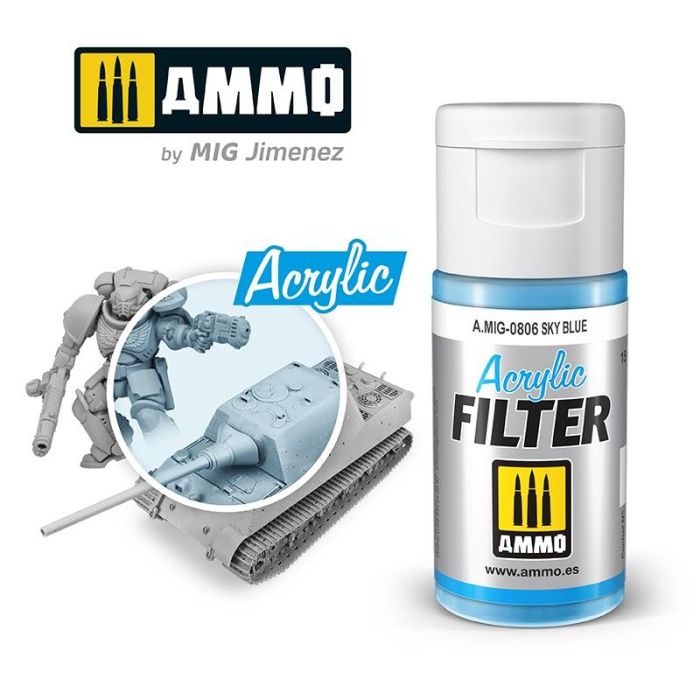 ACRYLIC FILTER SKY BLUE JAR 15 ML A.MIG-0806