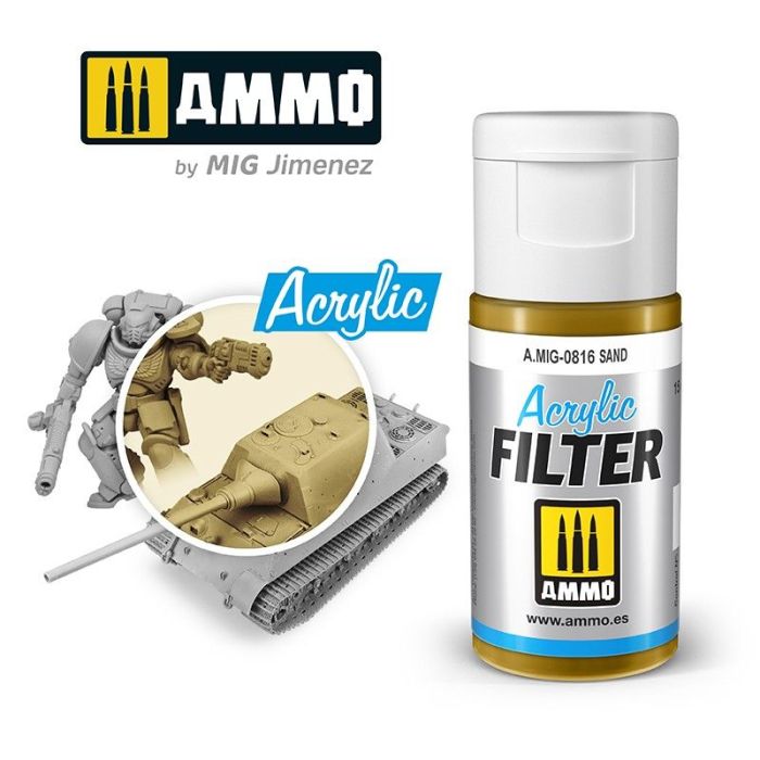 ACRYLIC FILTER SAND JAR 15 ML A.MIG-0816