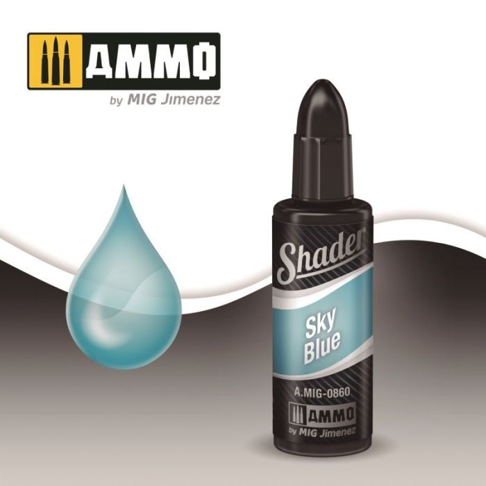 SHADER SKY BLUE JAR 10ML A.MIG-0860