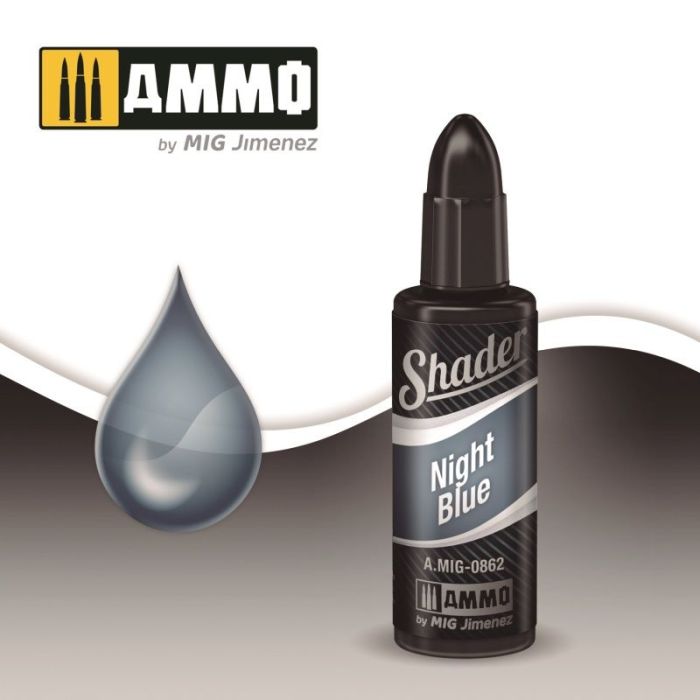 SHADER NIGHT BLUE JAR 10ML A.MIG-0862